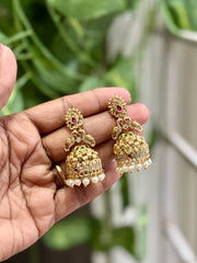 Royal Peacock AD Jhumka - AJ04