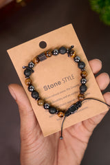Men’s Tiger Eye & Lava Stone-MB02