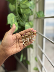 Pearl Lotus AD Jhumka - AJ01