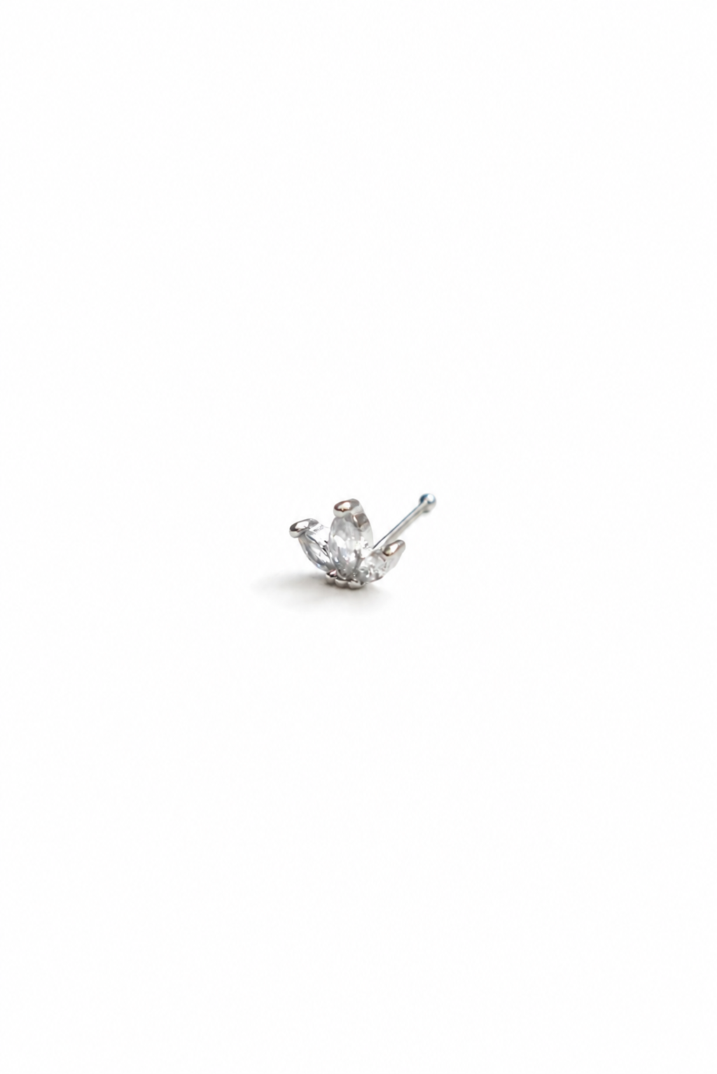 Elegant Matte finish Stainless steel Nose pin - MNP01