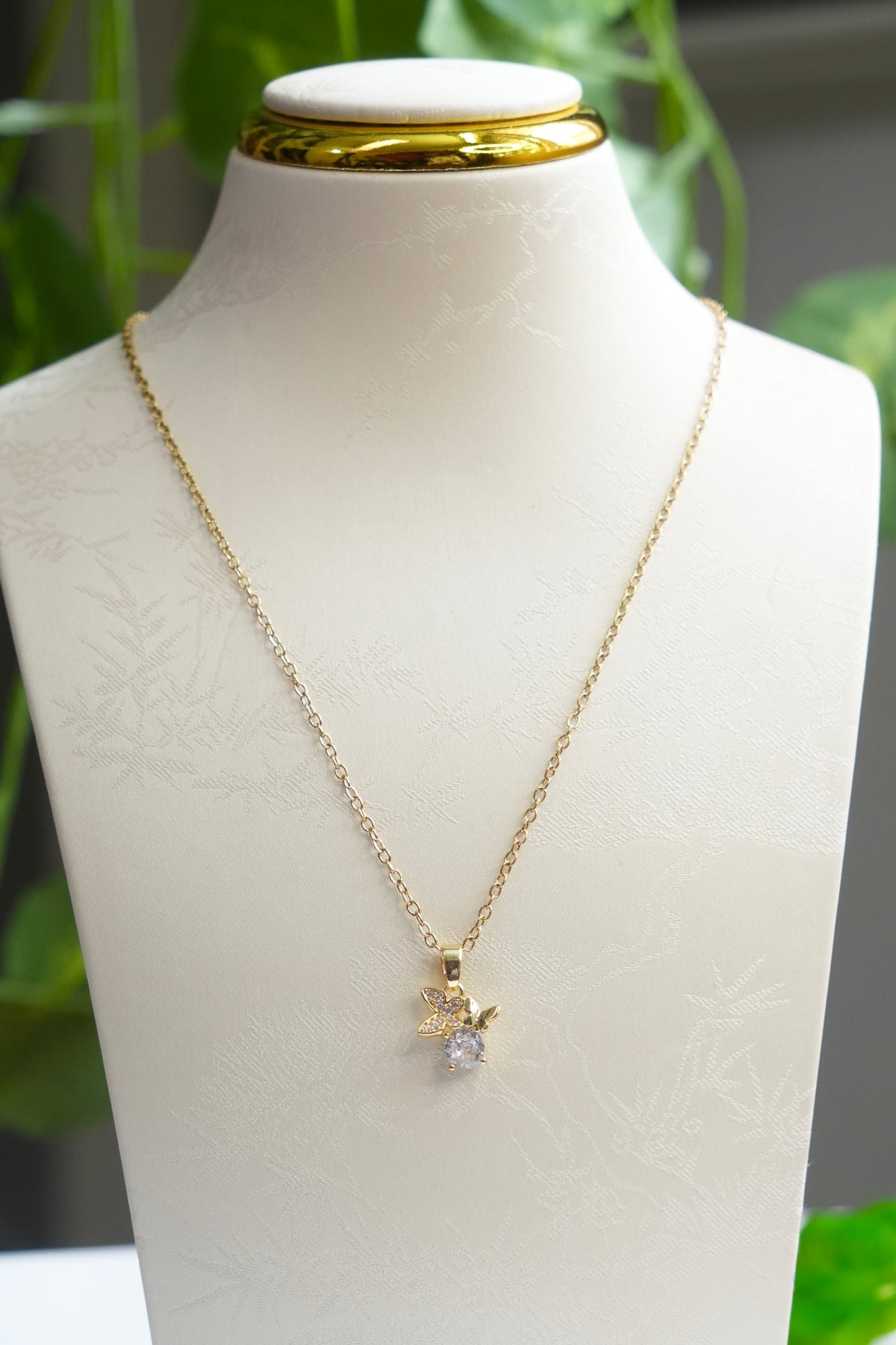316 L Butterfly Stone Anti tarnish Chain - AC10