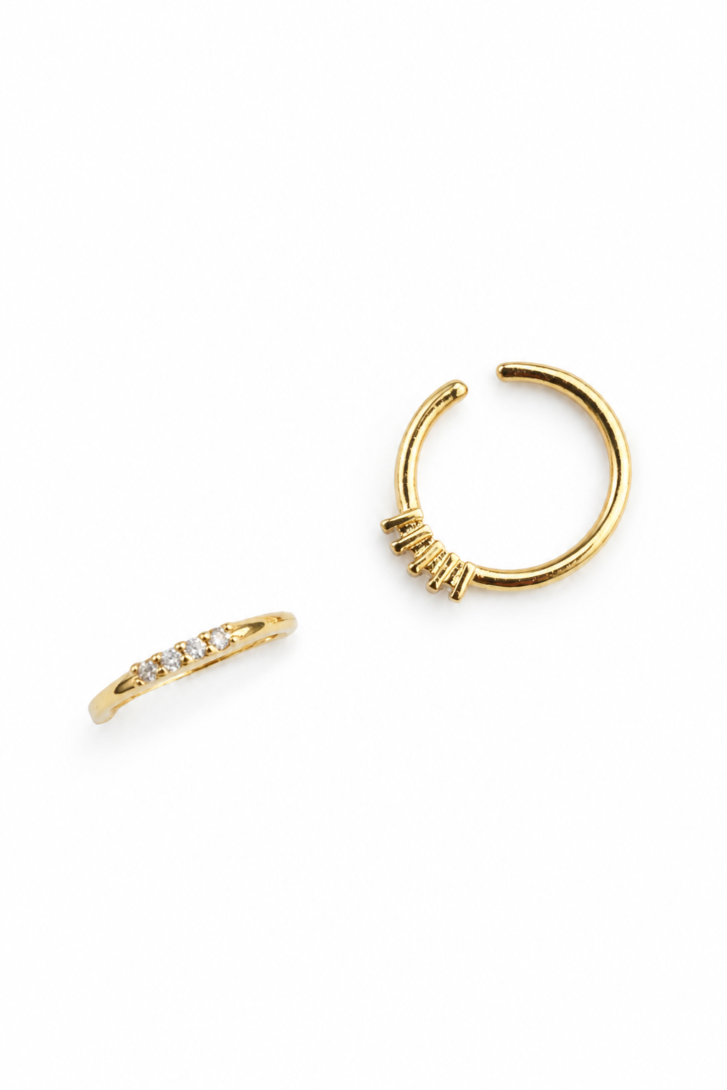 Elagant Matte Finish Gold Nose ring - NR04