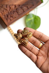 Amritha Jyothika Antique Long Haram Set - LH011