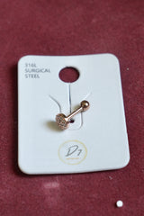 Silver nose pin