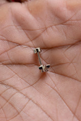 316L Pink Star Helix Stud-HS111