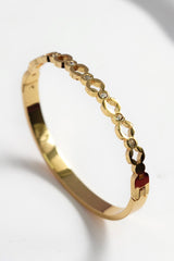 316 L Crystal Link Anti Tarnish Bracelet – Gold Finish