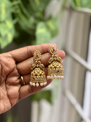 Royal Peacock AD Jhumka - AJ04