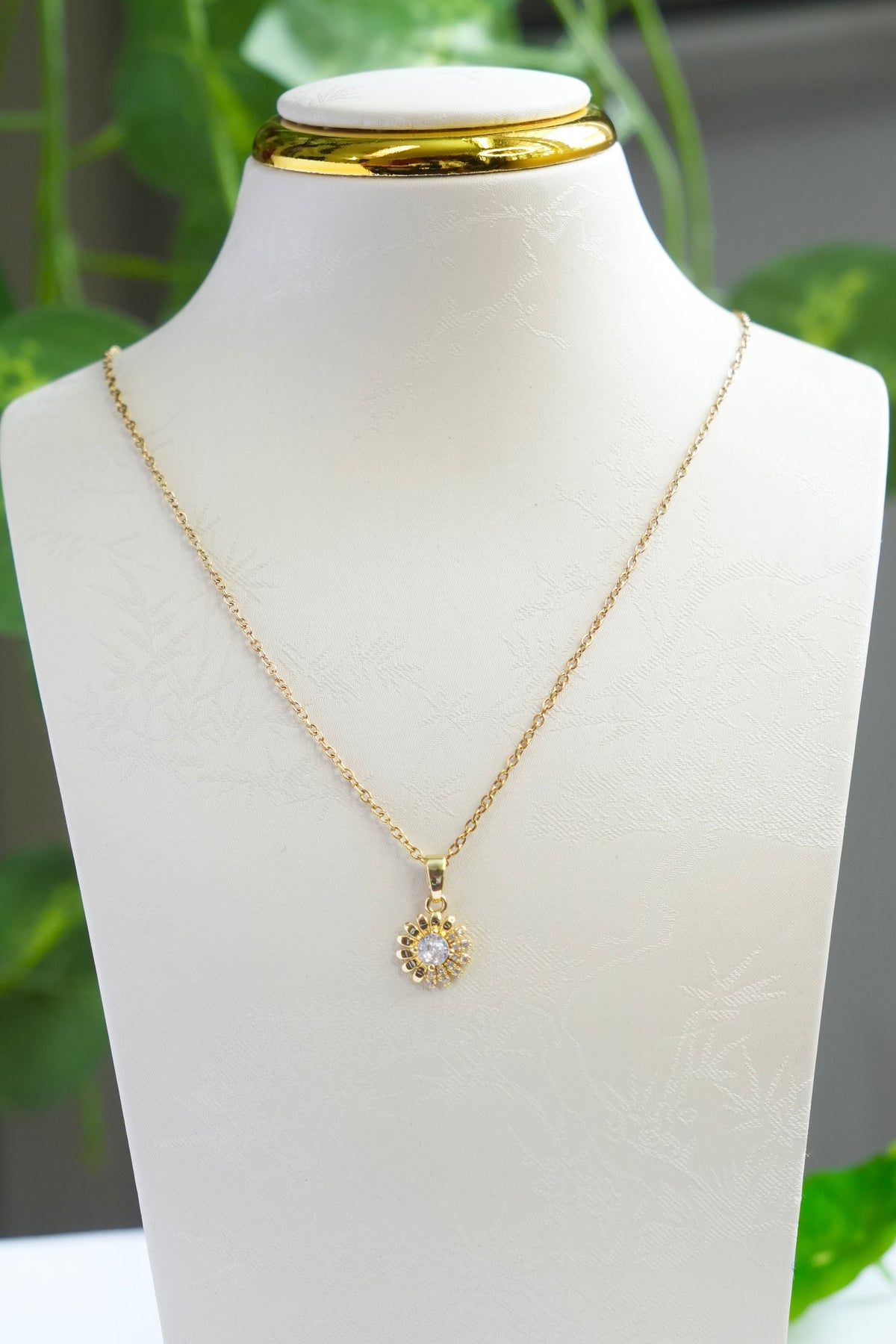 316 L Round Floral Anti tarnish Chain - AC05
