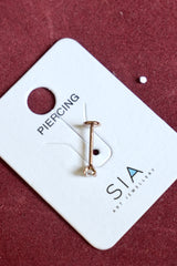 White stone nose pin