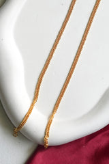 Elegant Gold Plated Sachin Anklet - GA03