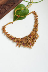 Amritha Manjari Temple Necklace Set - TN002