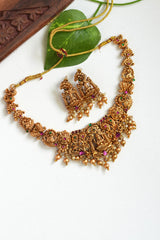 Amritha Manjari Temple Necklace Set - TN002