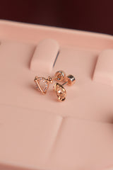 Diamond Replica Rosegold Planet Earlobe/Helix Studs - HS 114