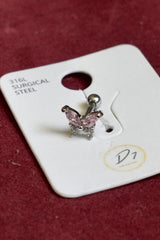 Blush Butterfly 316L Nose Pin-NP