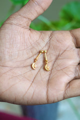 Moon hanging gold plated Bugadi