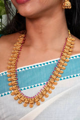 Amritha Kanakalakshmi Premium Antique Long Haram Set - LH016