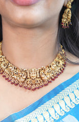 Amritha Kalyani Temple Necklace Set - TN001