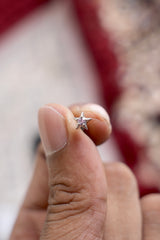 316L Pink Star Helix Stud-HS111