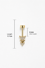 Triangle CZ Cartilage Bugadi