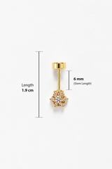 Classic CZ Flower Anti-Tarnish Bugadi