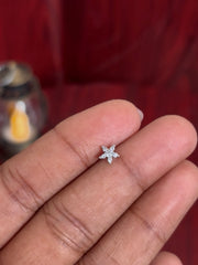 Elegant Matte finish Stainless steel Nose pin - NP2