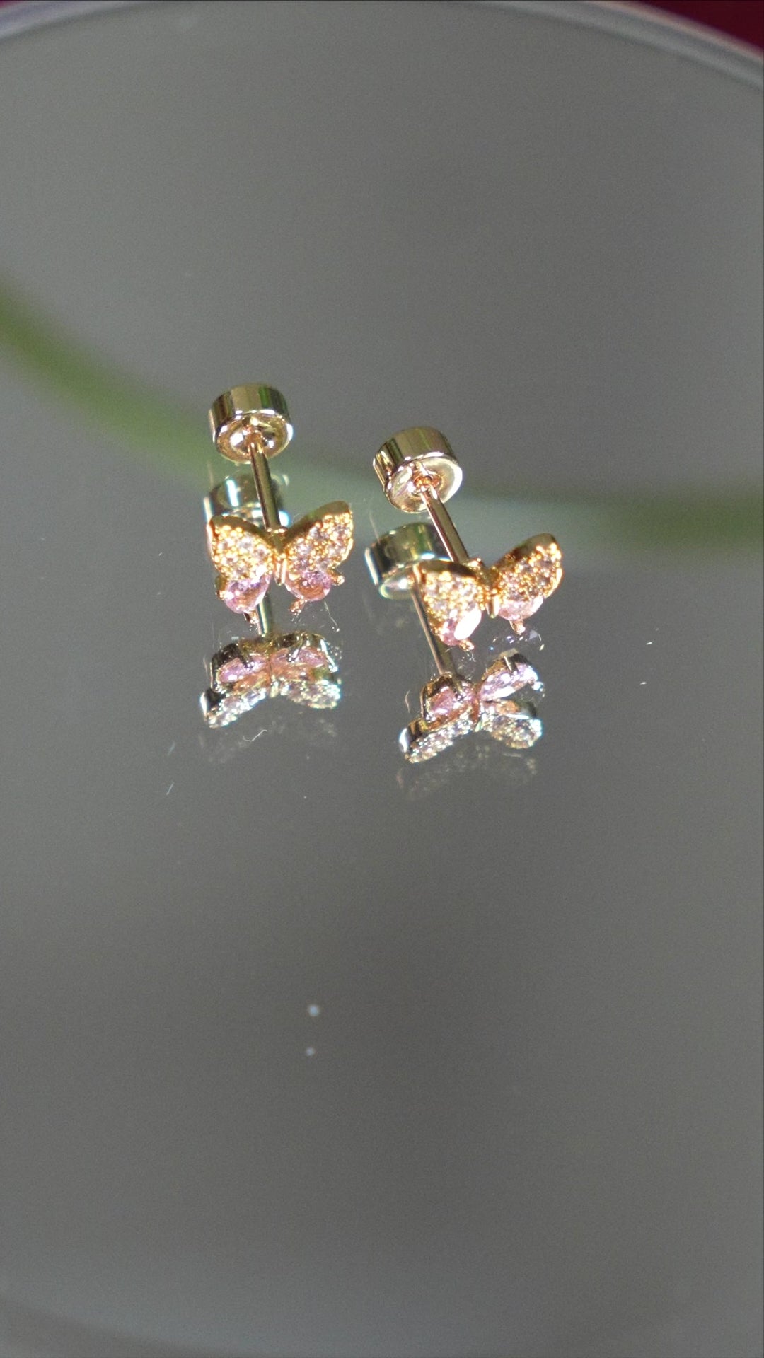 Butterfly Luxe Studs-Imported Premium 316L Stainless Steel Earlobe/Helix studs - H19
